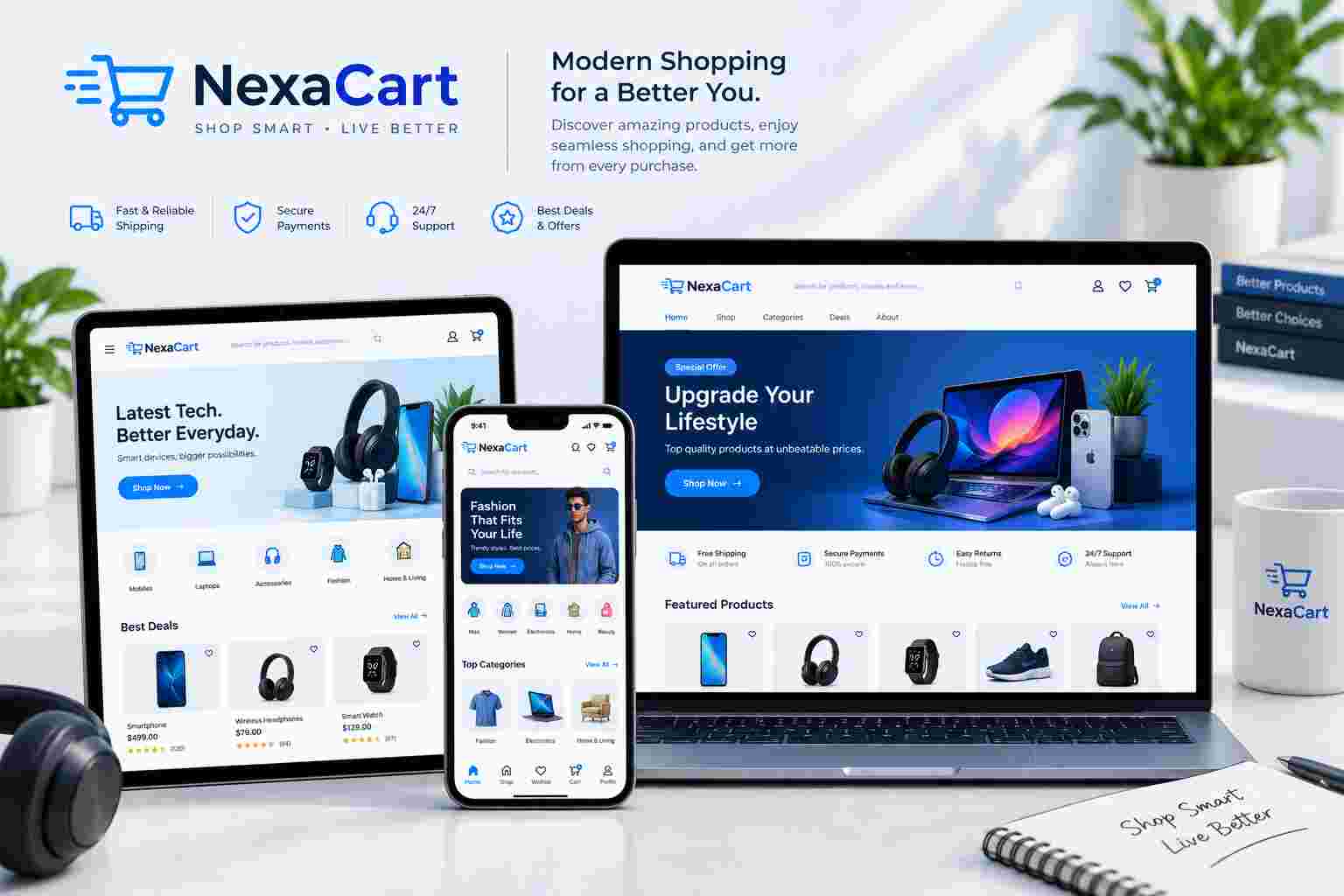 NexaCart website